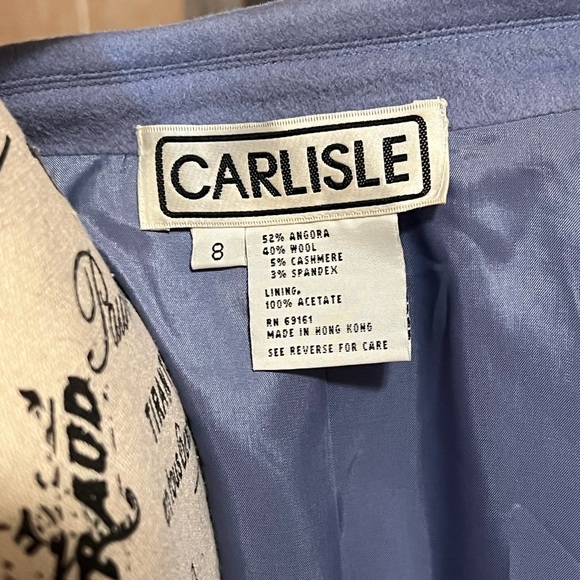 Vintage Carlisle Blazer Angora Wool Cashmere Blend - Picture 6 of 9